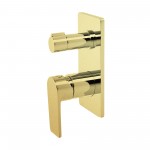 The Gabe Leva Wall Mixer With Diverter The Gabe Leva Wall Mixer With Diverter